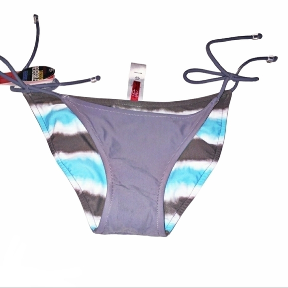 NWT Gossip Reversible Blue and Grey Tie-dye Bikini Bottoms Size M - Picture 4 of 5